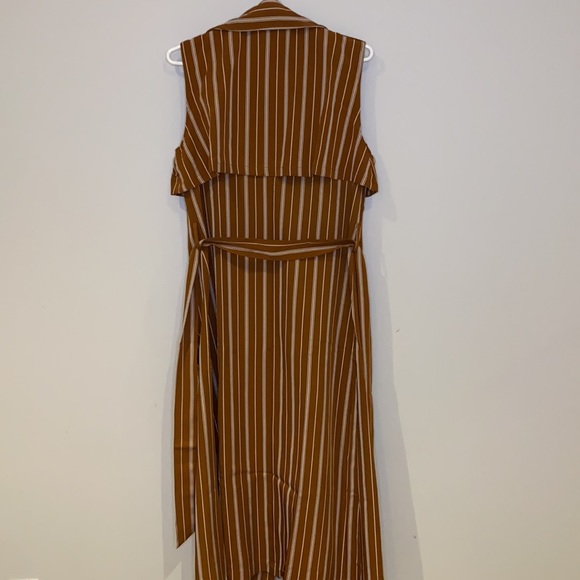SHEIN sleeveless trench in stripe XS - Picture 6 of 9